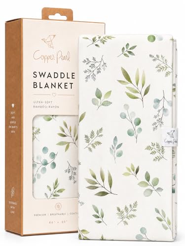 Image of Copper Pearl Swaddle Blankets for Newborns | Soft Stretchy Receiving Blankets for Boys and Girls | Large 46 x 46 Inch Baby Blankets | Lightweight and Breathable Swaddles | Haven