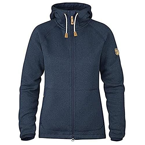 FJALLRAVEN Damen Övik Fleece Hoodie W Sweatshirt, Marineblau, XXS