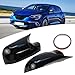 Vacumist Carbon Fiber ABS Side Mirror Housing Cover Compatible With For Renault For Megane 2 MK2 2002-2009, Pair For Driver And Passenger Side Protection(Gloss Black)
