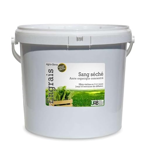 Sang séché, engrais azoté coup de fouet - Agro Sens - Seau 8 kg