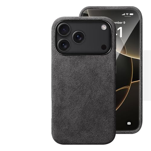 Coque iPhone Air de luxe étui fin en daim noir chic