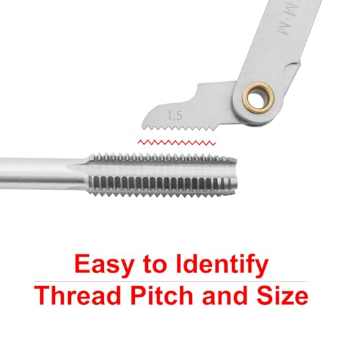 Gunpla 48pcs Tap and Dies Set Metric Heavy Duty Tungsten Alloy Steel Screw Threads Cutting Tools Taper Drill Threading Kit with Red Metal Storage Case 6 Gunpla 48pcs Tap and Dies Set Metric Heavy Duty Tungsten Alloy Steel Screw Threads Cutting Tools Taper Drill Threading Kit with Red Metal Storage Case - Image 6