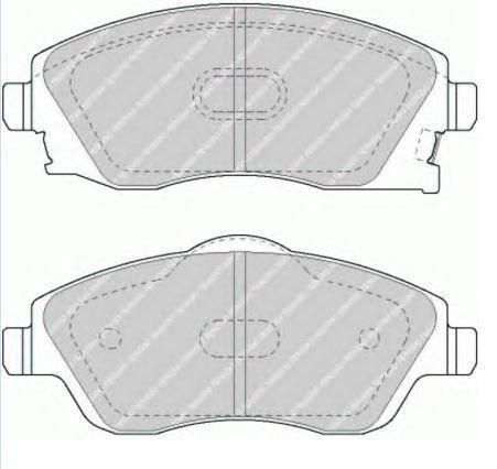 Front brake pad Cifam 822-340-0