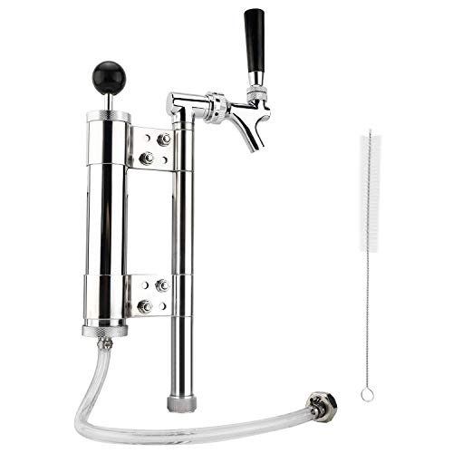 US Sankey Keg Beer Pumps with 8'' Chrome Plated Air Pump, Stainless Steel