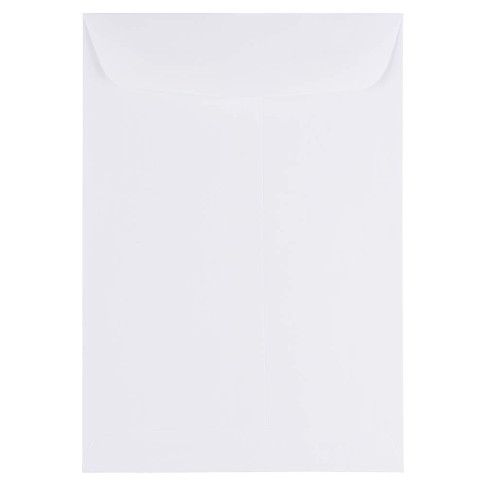 JAM PAPER 7 x 10 Open End Catalog Commercial Envelopes - White - 100/Pack