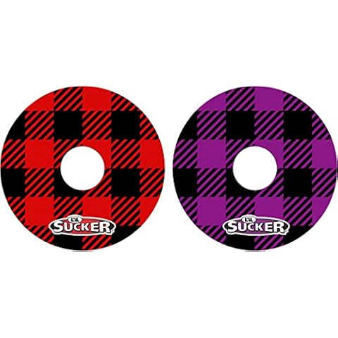 L’il Sucker Plaid Suction Rings Cup Drink Coaster Holder 2 Pack Cover