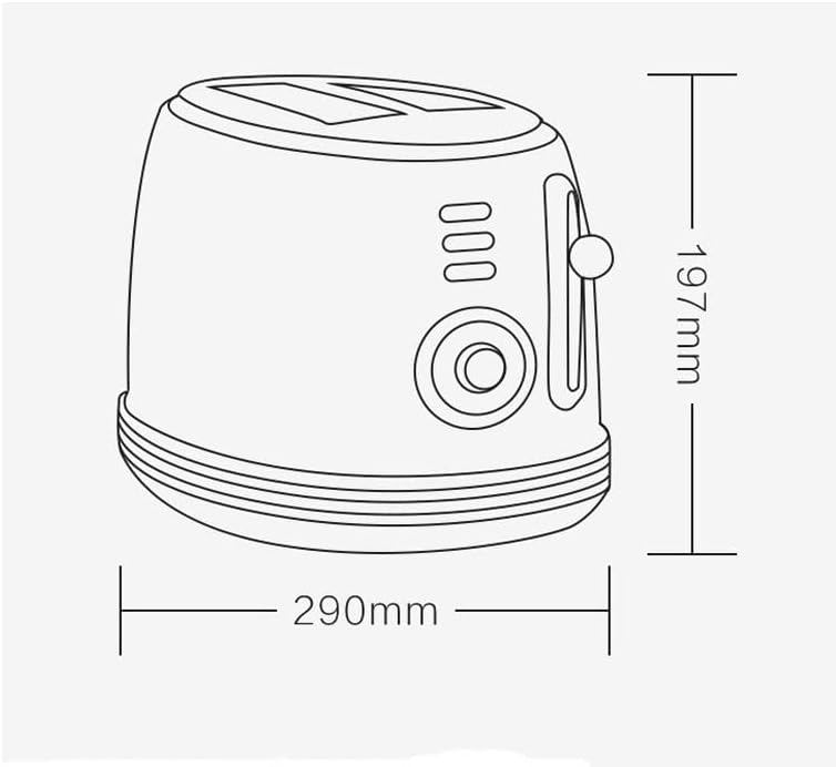 Circle Kitchen Retro Toast Machine All Aluminum Alloy Body Cold Light LED Shadowless Lamp Bread Toaster image 3