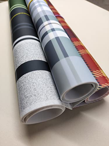 Silicone Place Mats Indoor Dining.placemats Set Of 2，Highly Efficient Heat Resistant Mat ，Thermal Insulation ，Anti-Skid Function，Flower Pattern Style Desig：sunflower Rainbow，Roses，Plaid (Gery) #TOP2