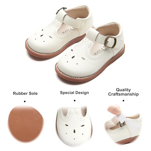Image of Felix & Flora Toddler Little Girl Mary Jane Dress Shoes - Ballet Flats for Girl Party School Shoes