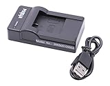 Contenido del envío: 1x cargador, 1x cable carga USB a USB Micro | Accesorios y repuestos para su cámara - De vhbw