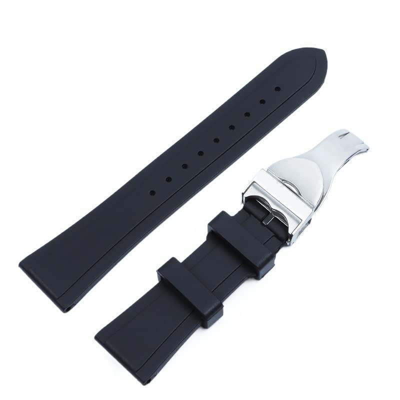 Bracelet caoutchouc noir pour Tudor idéal pour le sport et la mer