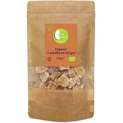 Organic Crystallised Ginger - Certified Organic - by Busy Beans Organic (500g) Cover