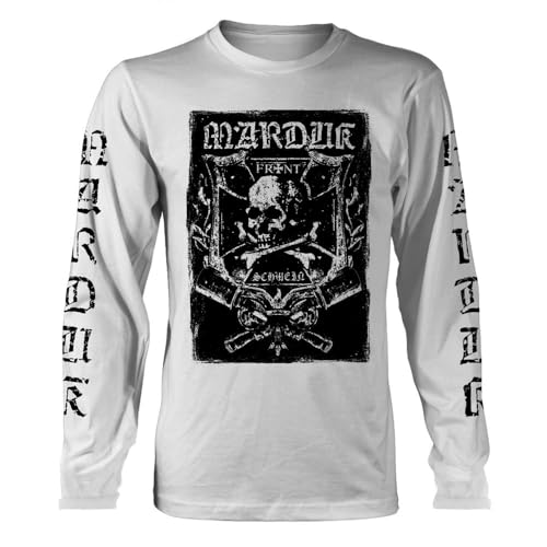 T-Shirt Manches Longues Marduk Frontschwein blanc 2XL pour compléter votre collection de metal