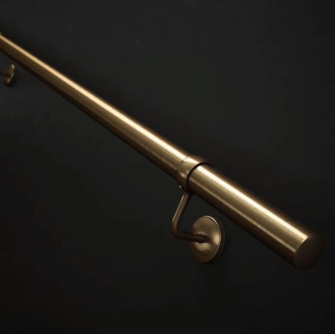 Forgeworks Antique Brass Stair Hand Rail Kit 2.4M