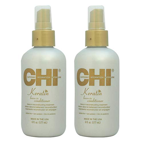 Keratin Leave-In Conditioner by CHI for Unisex - 6 oz Conditioner - (Pack of 2)