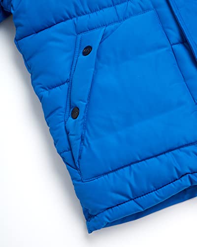 Dkny Boys Heavyweight Winter Coat - Water Resistant Insulated Fleece Lined Quilted Puffer Ski Jacket (Sizes: 8-20), Size 10-12, Blue Royal #TOP3
