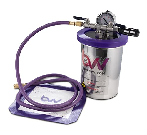 BVV Best Value Vacs 2 Quart Tall Stainless Steel Vacuum Chamber