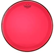 REMO PowerstrokeP3 Colortone medium-strength, single-ply bass drum heads (10 mil Mylar film) produce a focused and warm tone with pronounced middle, low frequencies and clearly defined attack. The additional inlay ring provides the perfect balance be...