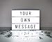 A4 Cinematic Light Box Sign - 105 Letters and Colour Emojis - USB or Battery Operated - USB Cable Included - Vintage Cinema LED Sign
