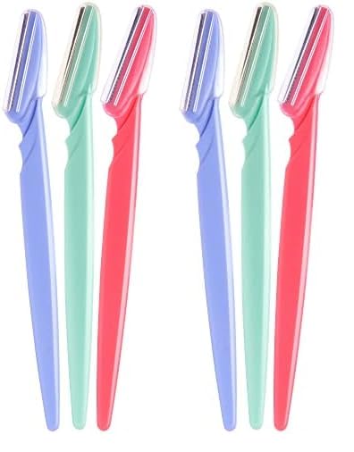 Diane D220 - Cortadora de pelo facial para cejas, maquinilla de afeitar dermaplaning, paquete de 6