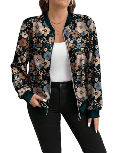 GORGLITTER Damen Jacke Elegant Langarm Bomberjacke Leichte...