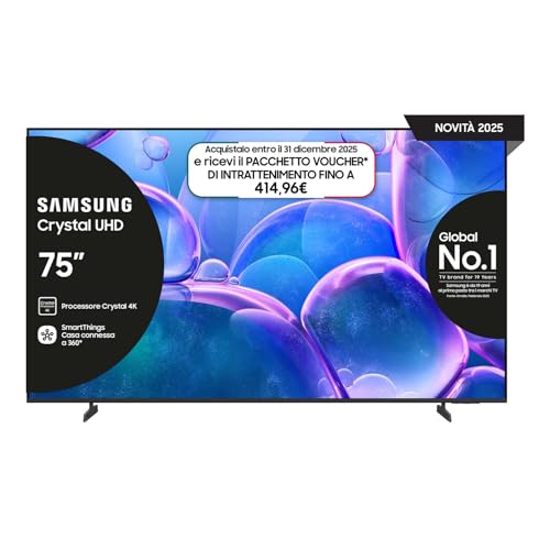 SAMSUNG Smart TV 75'' UE75U7000FUXZT Crystal UHD 4K, Crystal 4K