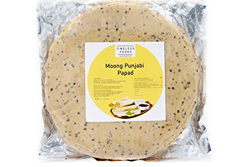 Image of Timeless Food Moong Punjabi Papad 400g | Spicy, Thin & Crispy Papad Snacks | Authentic & Crunchy Treat