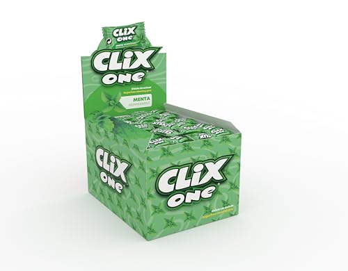 CLIX ONE MENTA - Chicle sin azúcar - Caja de 200 unidades