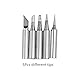 Electronics Soldering Iron Kit，60W 110V Adjustable Temperature Welding Tool Set, 5pcs Different Soldering Tips, Stand, Tweezers,Desoldering Pump,2pcs Solder Wire, Brush