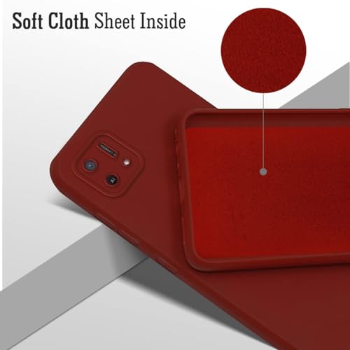 Image of Jkobi Back Cover Case for Oppo A16K | A16e (Matte Silicone with Inside Fiber Cloth |Red)