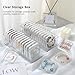 MEAJOIN 15 Pcs Clear Travel Jewelry Cases with Storage Box Plastic Jewelry Organizer Protective Container for Bracelets, Necklaces, Earrings, Powder Puff, Press-on Nails