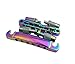 Guyker Guitar Tune-O-Matic Bridge and Stop Bar Tailpiece Combo with Anchors and Studs Replacement Compatible with LP SG EPI 6 String Electric Guitar(Rainbow Chameleon)