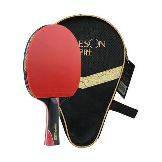 Raquete Tênis de Mesa Clássica 5 Estrelas Profissional Carbono Ping Pong + Capa + 3 Bolas