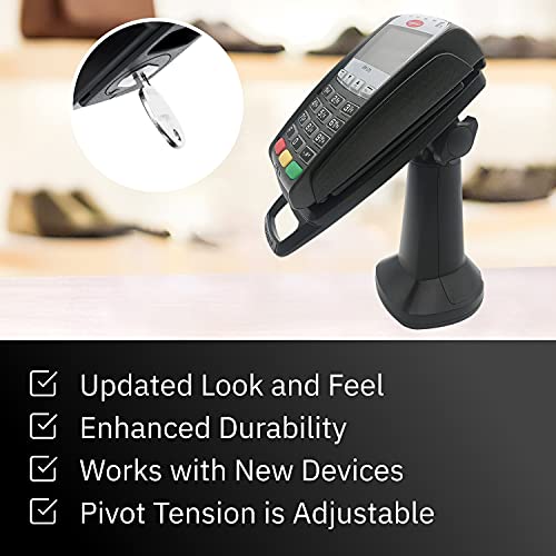 Ens Tailwind Ingenico Ipp310/315/320/350 7" Latch And Key Lock Pole Mount Terminal Stand, Adhesive Installation, Black #TOP4