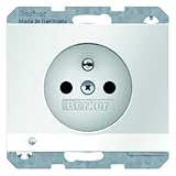 Berker Steckdose pows/gl 6765107009 m.Schutzkontaktstift K.1;K.5 Steckdose 4011334365723
