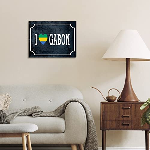 Pósteres impresos de la bandera de Gabón para decoración de pared en dormitorio 6