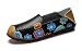 VenusCelia Women's Floral Comfort Walking Flat Loafer(10 B(M) US,Black-f)