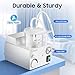 110V Portable Machine H003B，1000ml Portable Veterinary Suction Machine for Home Use+Backup Air Filter（White/33.8oz)