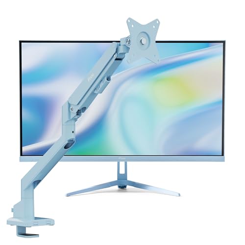 Image of Pixio PX27U Wave Blue 27 inch 160Hz Refresh Rate 4K 3840x2160p Resolution Fast IPS Panel 1ms GTG Response Time 4K Gaming Monitor and PS1S Wave Blue Single Monitor Arm