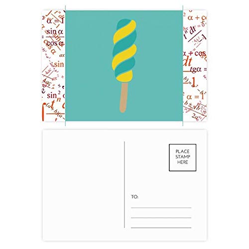 Carte postale merci à motif spirale douce pour écrire à vos proches