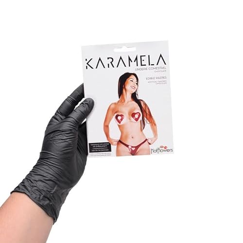 Lingerie Conjunto Comestível Karamela Fomato Coração Chocolate Tamanho Único