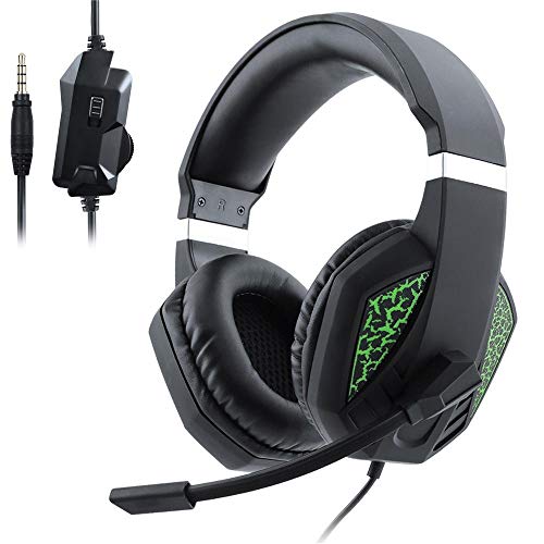 Casque de jeu vert pour sessions nocturnes sur Xbox One et PC