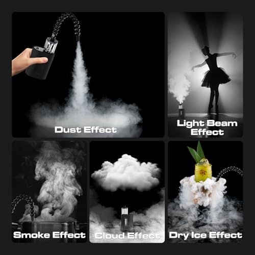 COLBOR CF3 Portable Fog Machine, Mini Handheld Smoke Machine for Photography with Remote Control, Small Fogger Haze Maker with 60° Tilt-Protection for Indoor Outdoor Christmas Party Cosplay - Thumbnail 2