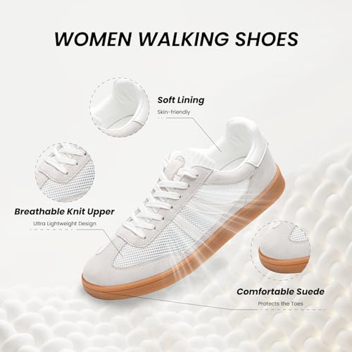 Rosella Carlie Womens Sneakers - Women's Fashion Sneakers with Removable Insole - Stylish and Lightweight Spring Shoes for Women Casual Non-Slip Lace-Up Walking Footwear2