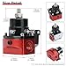 PQY Adjustable Fuel Pressure Regulator Kit 3-70PSI With 6AN Return and 6AN feed Port with AN6-6AN Fuel Line Hoses Connectors (black+red)