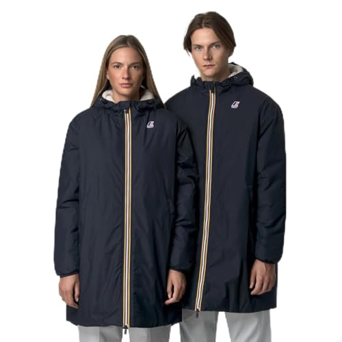 K-Way Veste longue unisexe bleu marine Le Vrai 4.0 Eiffel East Orsetto M