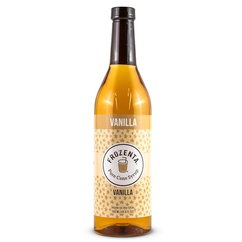 Image of Frozenta Vanilla Flavored Syrup | For Coffee, Italian Sodas, Beverages, Desserts, Ice Cream, Cocktails & Mocktails, 100% Cane Sugar, Gluten Free, Soy Free