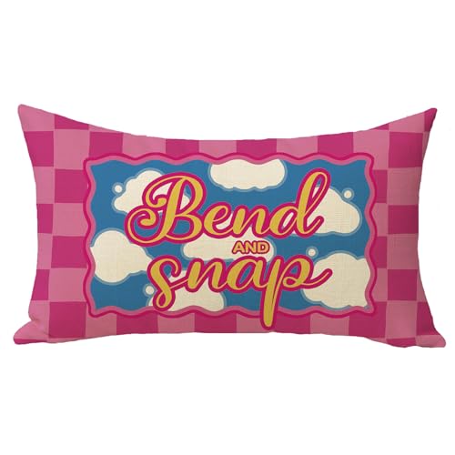 Bend and Snap Lumbar Throw Pillow Cover