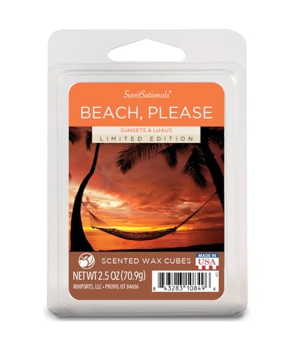 Scentsationals Scented Wax Cubes (2.5 oz, Beach Please)