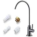 Water Filter Faucet, VMASSTONE Reverse Osmosis Faucet Fits Most RO Units or Water Filtration System in Non-Air Gap, Lead-Free Stainless Steel Drinking Water Faucet for Bar Kitchen Sink, RV (DM001 CG)